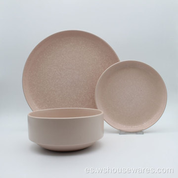 Placa redonda de gres de cerámica personalizada